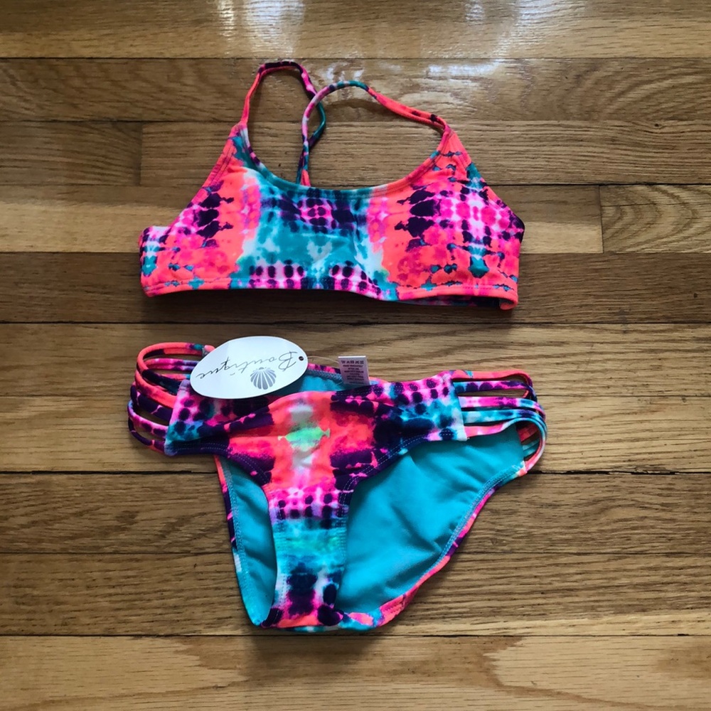 NWT neon pretty little thing bikini